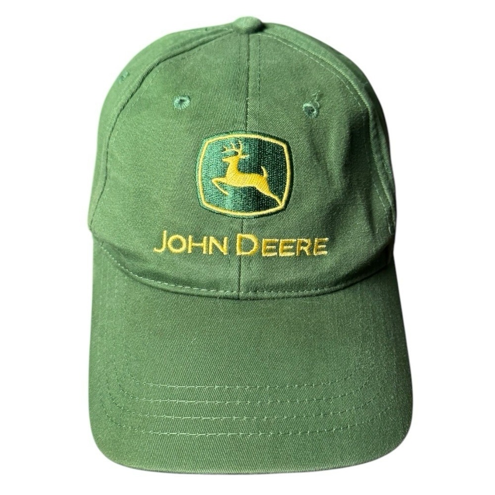 John Deere Hat Mens Green Embroidered Owners Edition Strapback Trucker Farm B18G